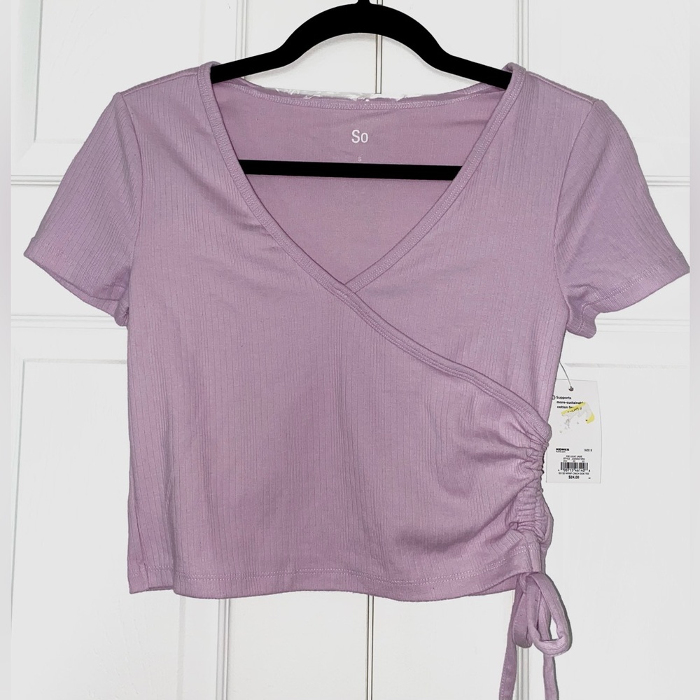 Criss cross front crop top